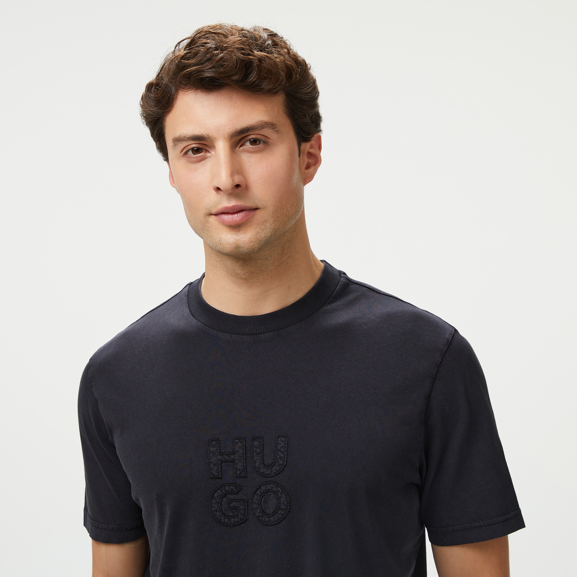 Hugo Dustress Erkek Siyah T-Shirt