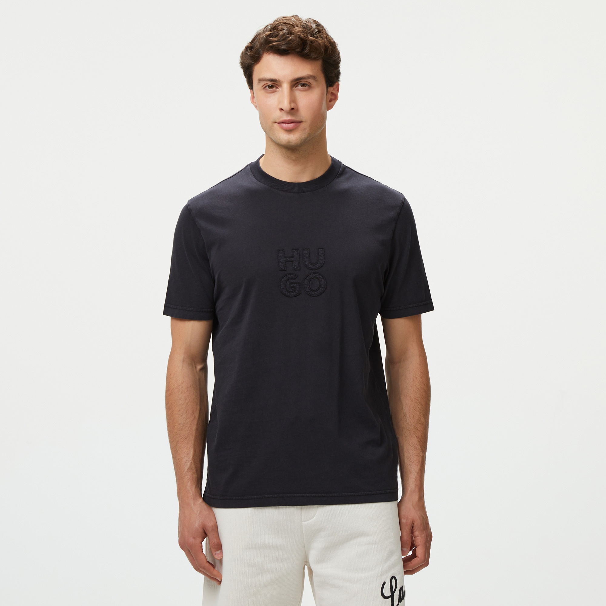 Hugo Dustress Erkek Siyah T-Shirt