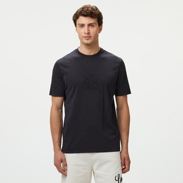  Hugo Dustress Erkek Siyah T-Shirt