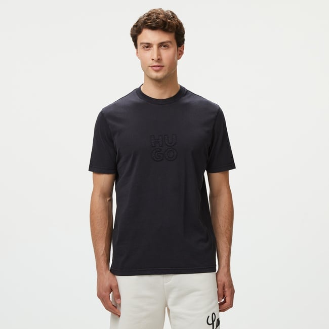  Hugo Dustress Erkek Siyah T-Shirt