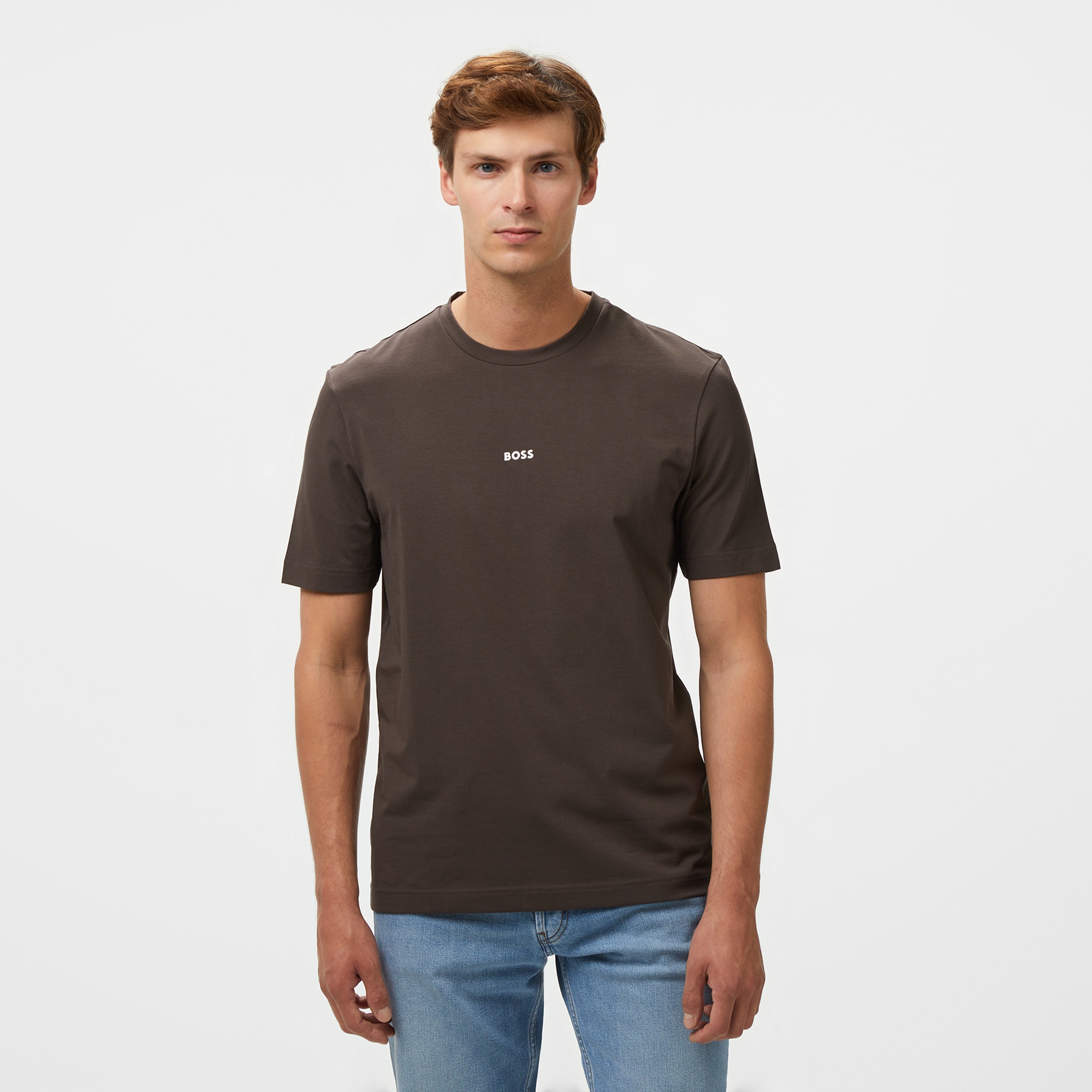 Boss Erkek Kahverengi T-Shirt