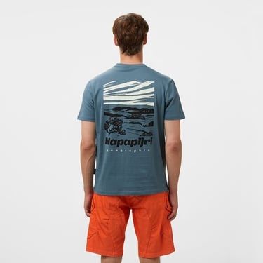  Napapijri  S-Vignoni Back SS Erkek Mavi T-Shirt