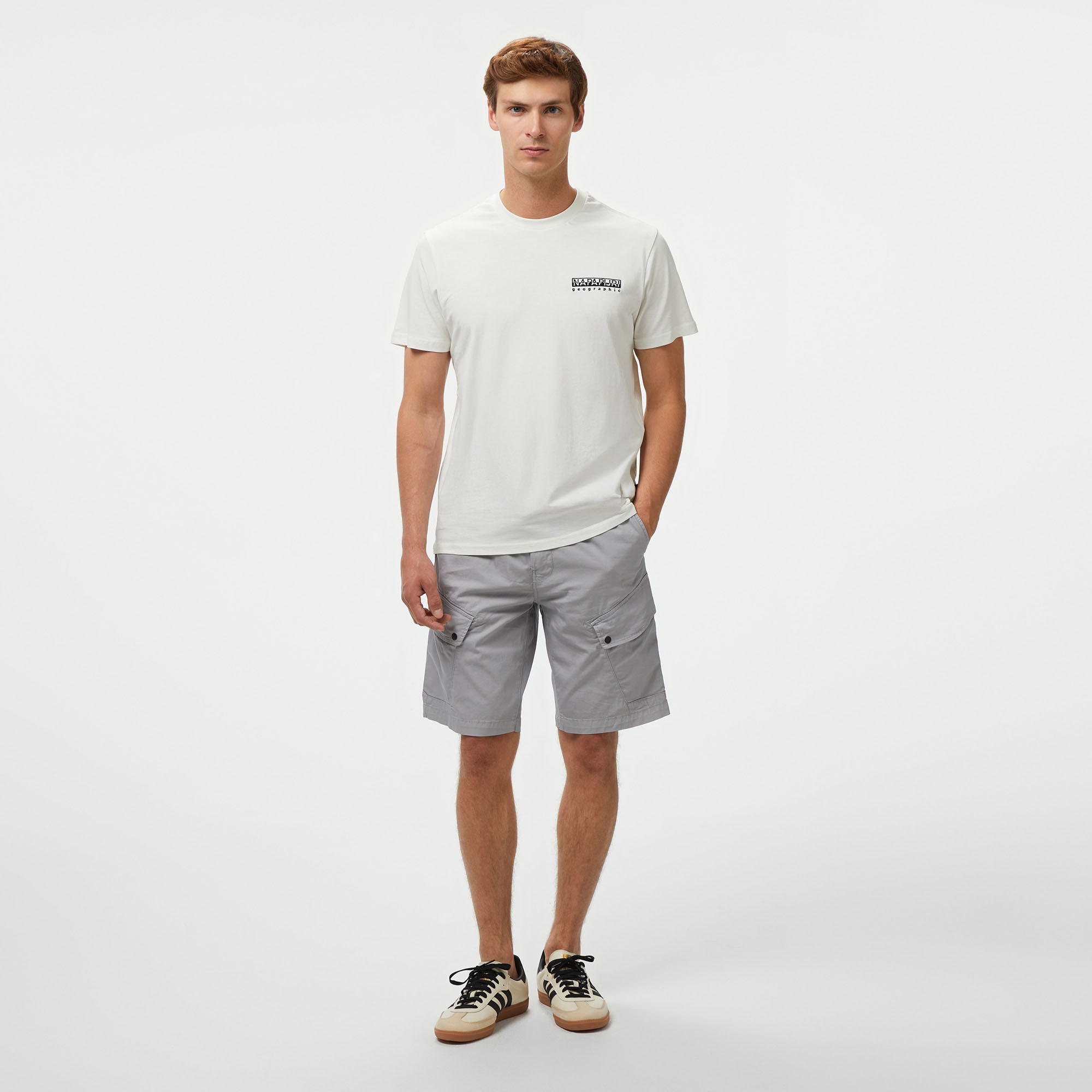 Napapijri S-Vignoni Back SS Erkek Beyaz T-Shirt