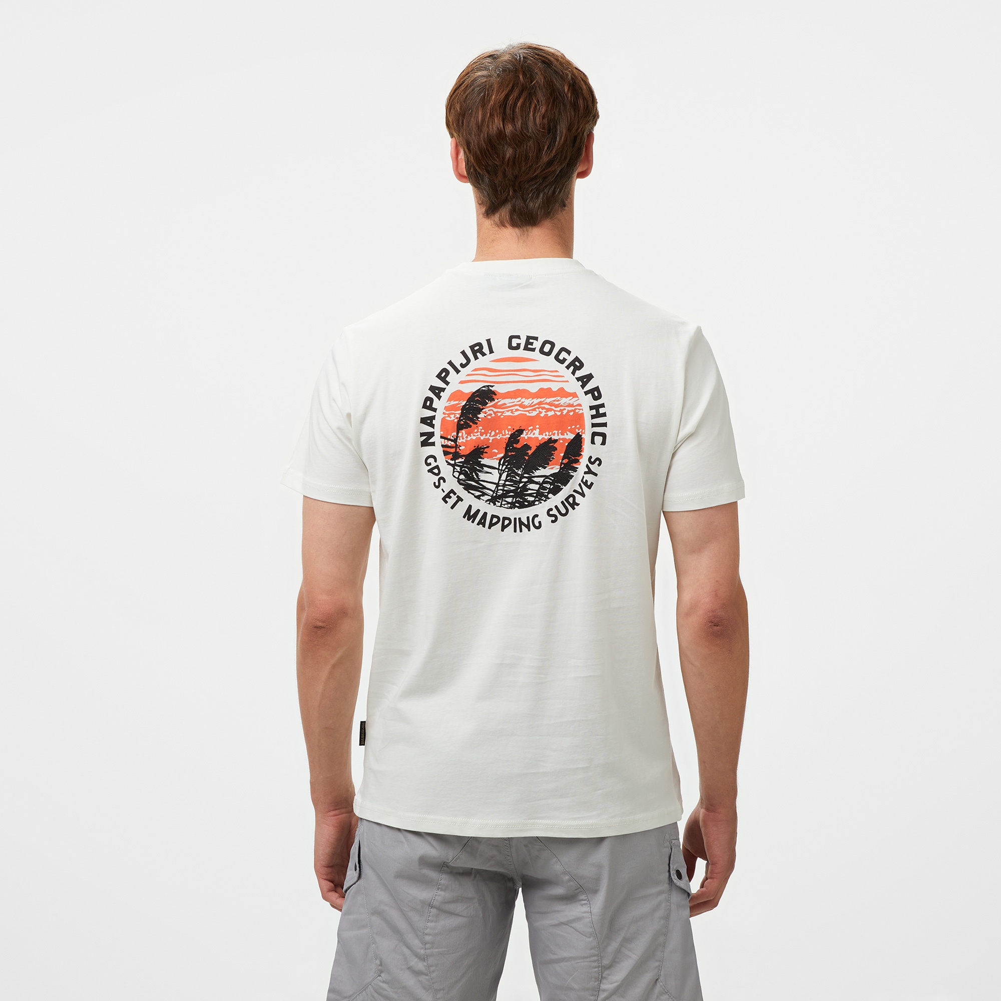 Napapijri S-Vignoni Back SS Erkek Beyaz T-Shirt