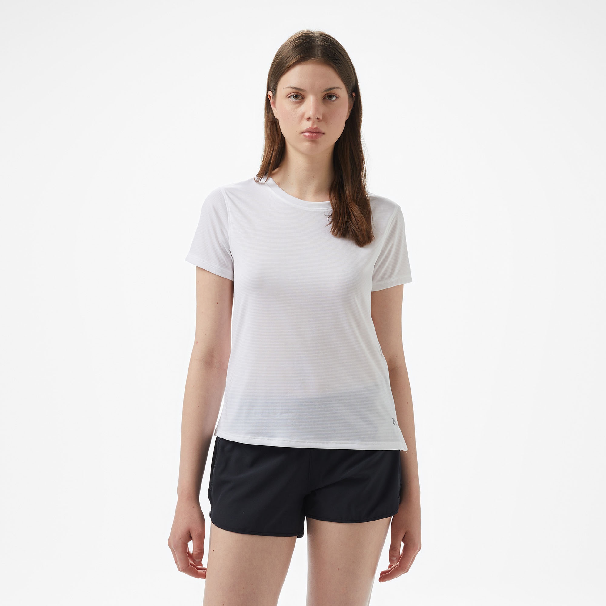 Under Armour Launch leeve Kadın Beyaz Koşu T-Shirt