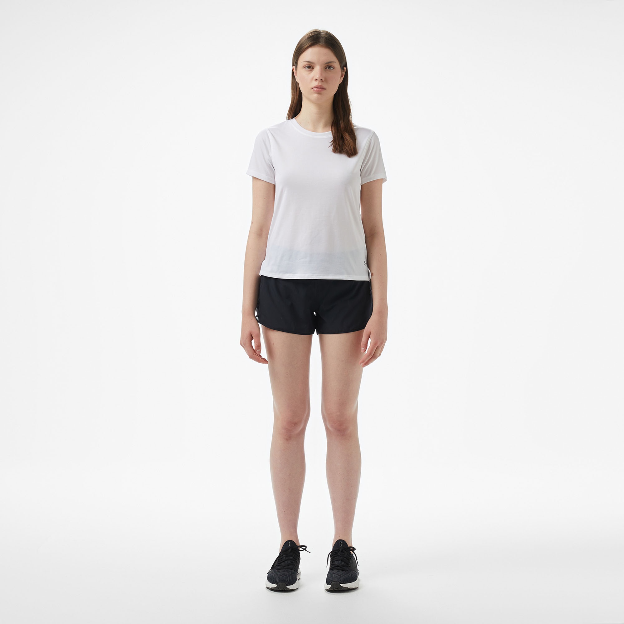 Under Armour Launch leeve Kadın Beyaz Koşu T-Shirt