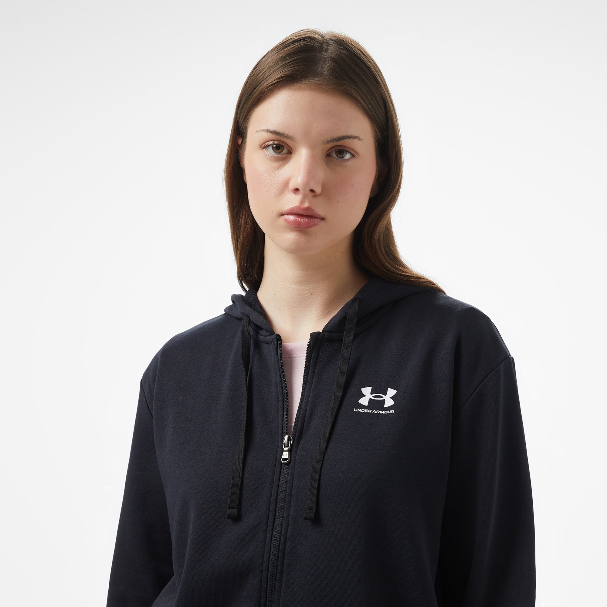 Under Armour Rival Terry Fz Kadın Siyah Ceket