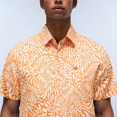  Napapijri G-Ronge Erkek Turuncu Gömlek