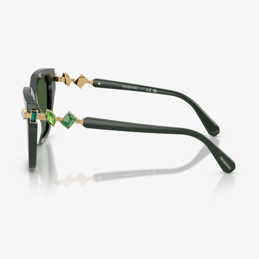  Swarovski SK6041 Kadın Koyu Yeşil Güneş Gözlüğü