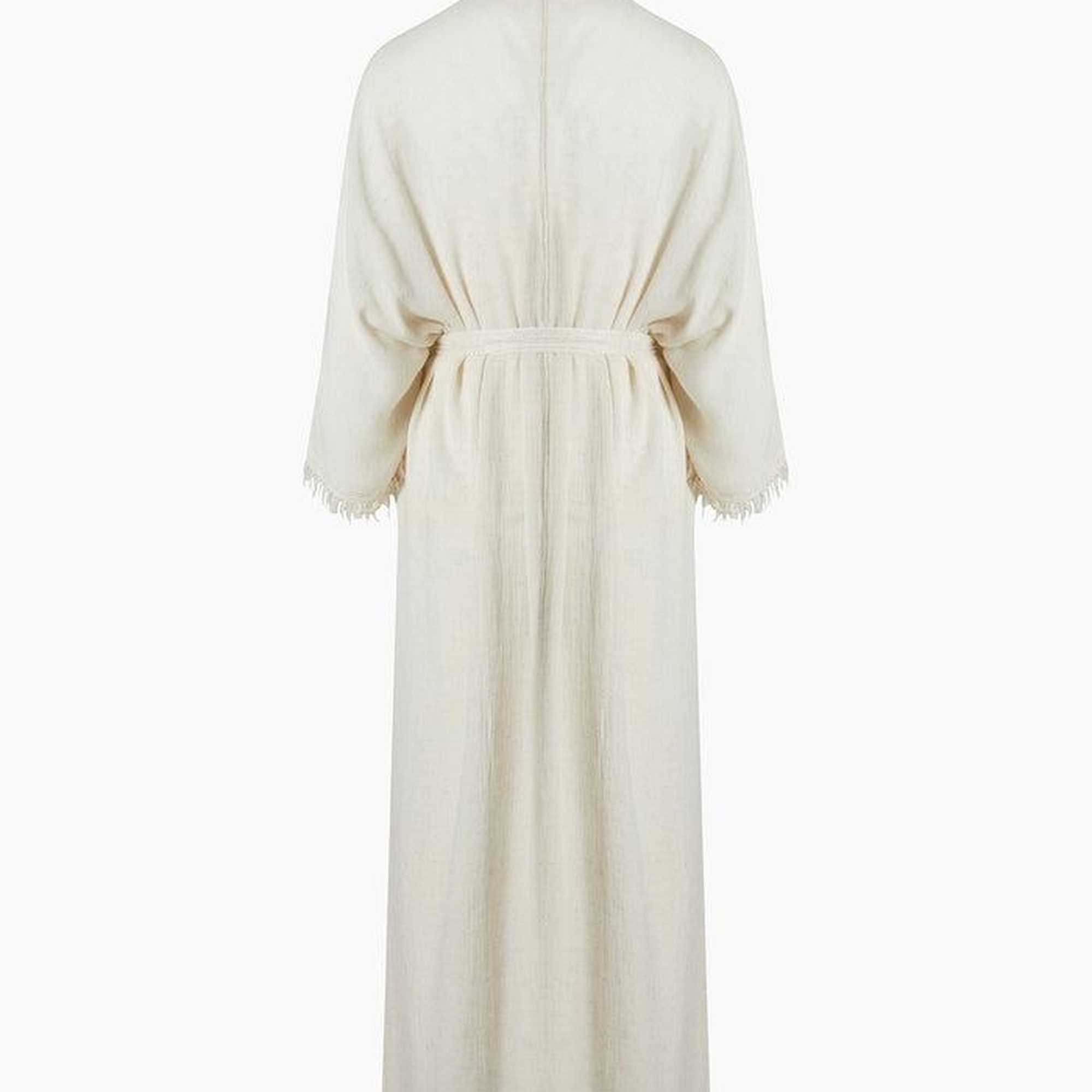 İKİKIZ Bürümcük Kimono Kadın Naturel