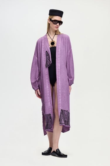  İKİKIZ Crown Kimono Kadın Renkli