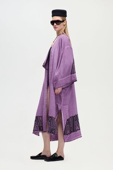  İKİKIZ Crown Kimono Kadın Renkli