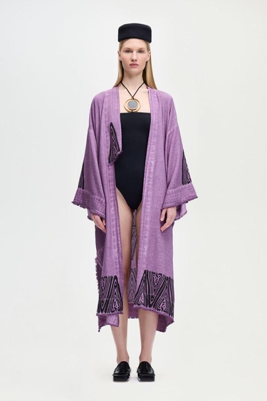  İKİKIZ Crown Kimono Kadın Renkli