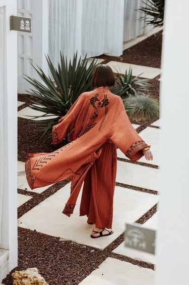  İKİKIZ Nubi Kimono Kadın Renkli