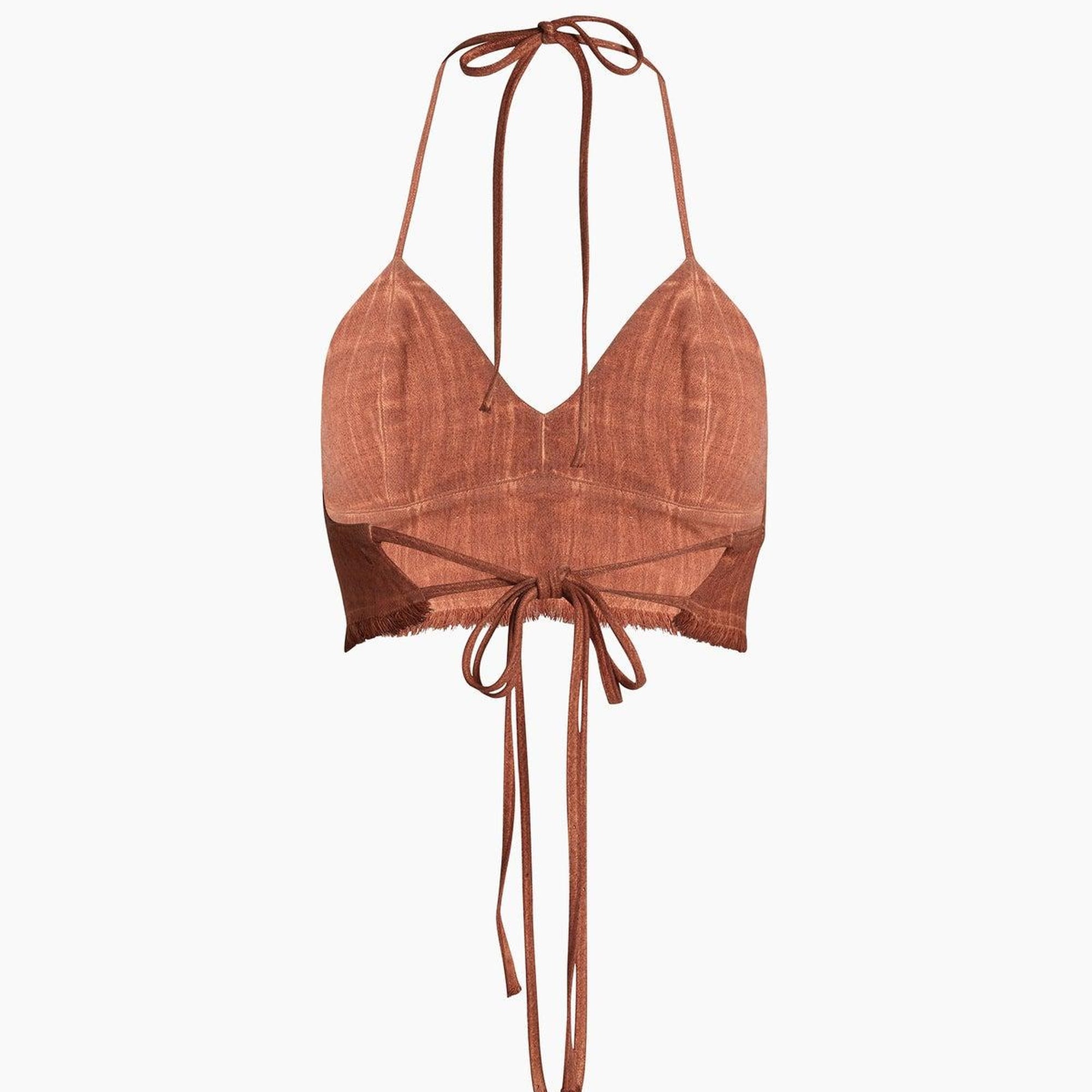 İKİKIZ Üçgen Büstiyer Kadın Kahverengi