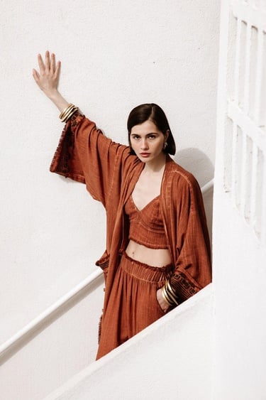  İKİKIZ Üçgen Büstiyer Kadın Kahverengi