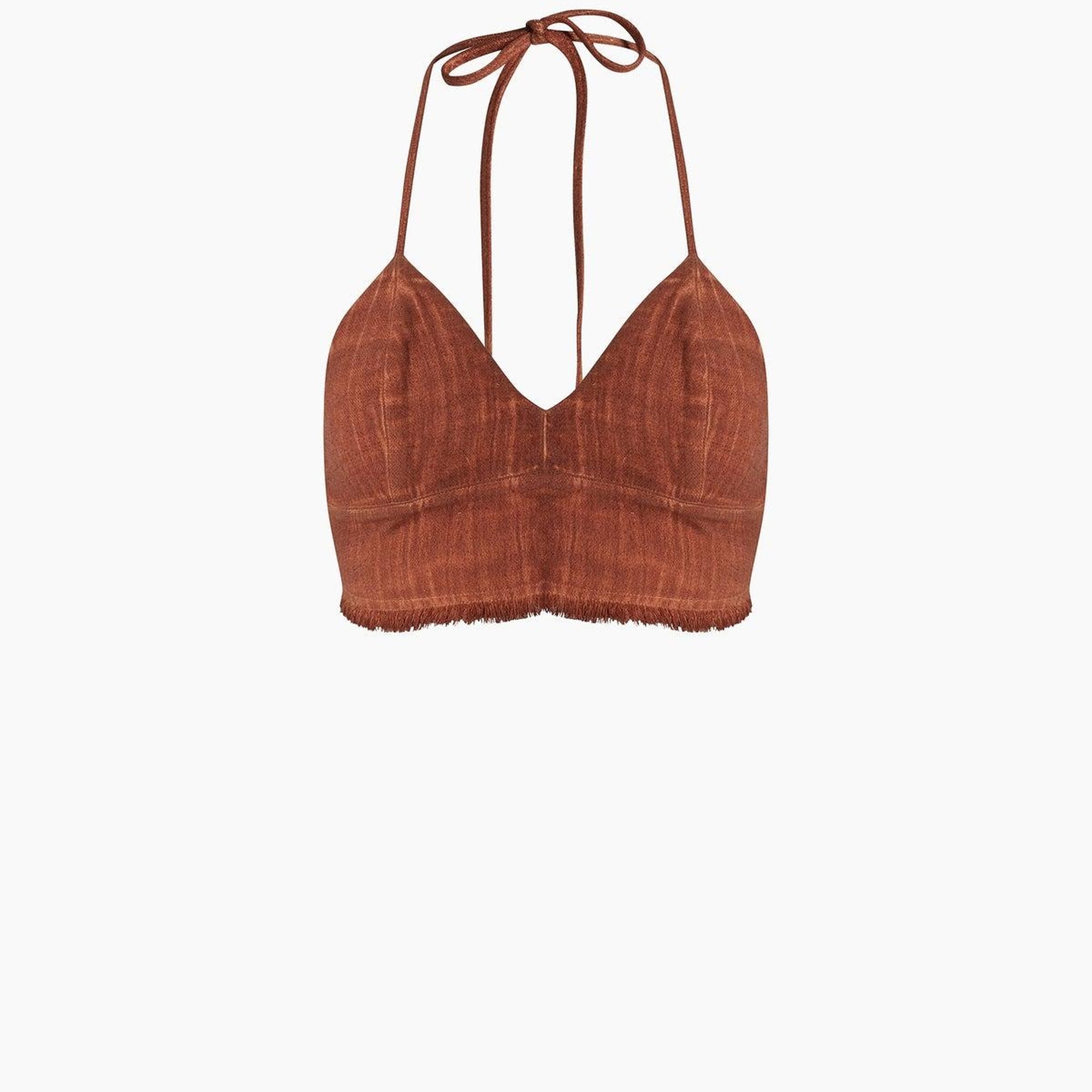 İKİKIZ Üçgen Büstiyer Kadın Kahverengi