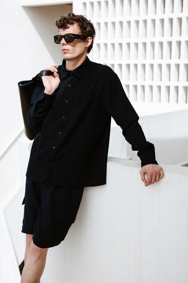  İKİKIZ Şort Erkek Siyah