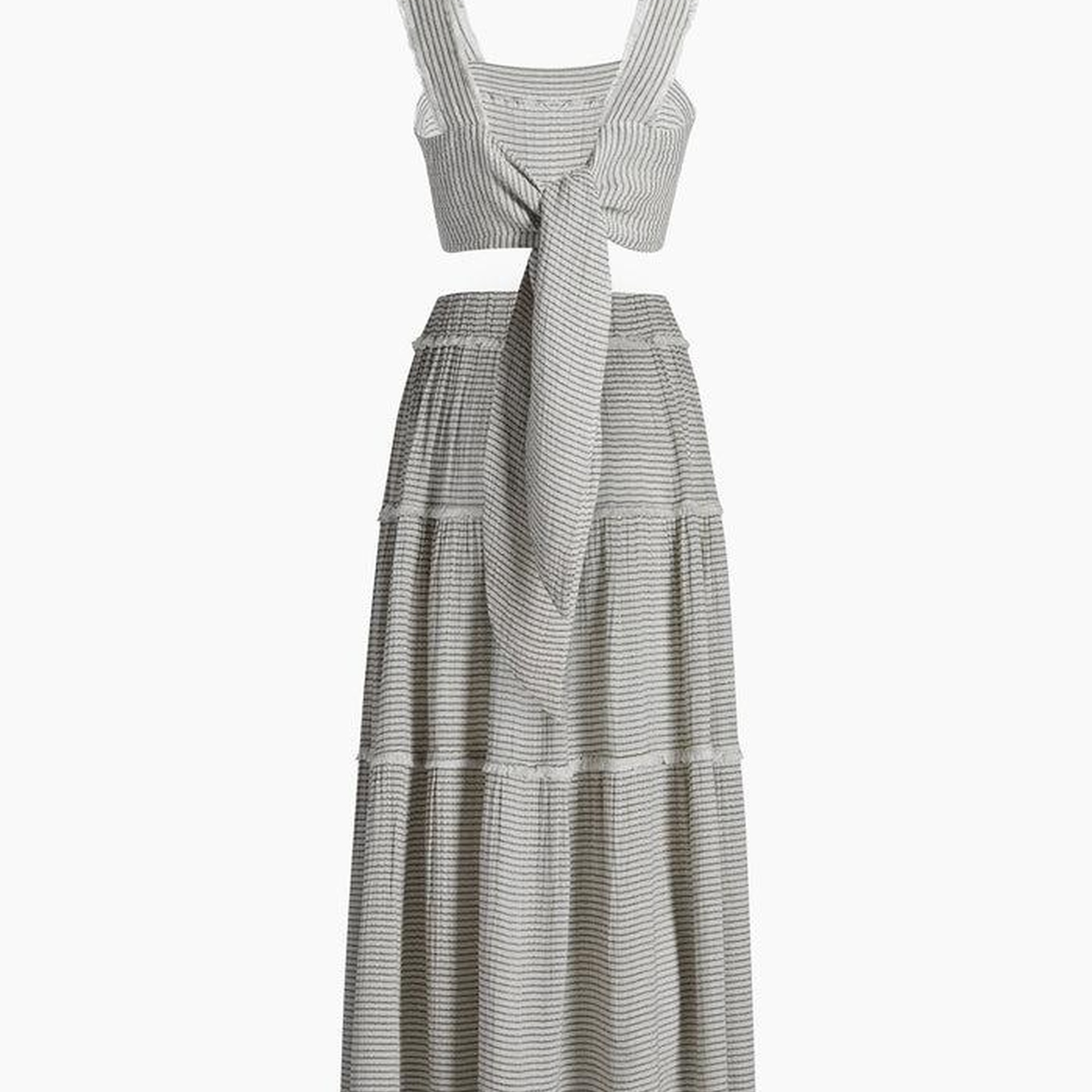 İKİKIZ Siyah Çizgili Etek Takım Kadın Siyah