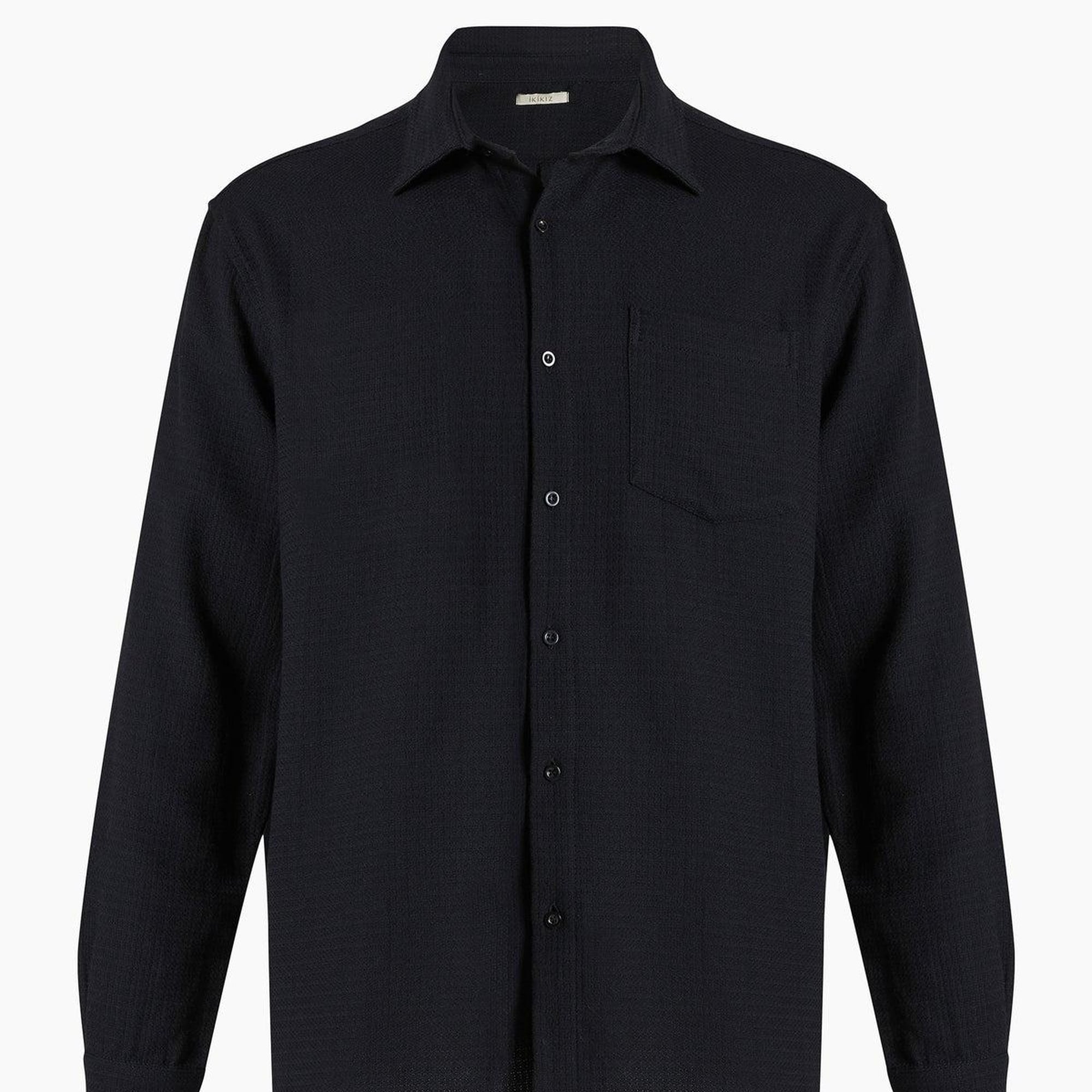 İKİKIZ Erkek Siyah Gömlek Erkek Siyah