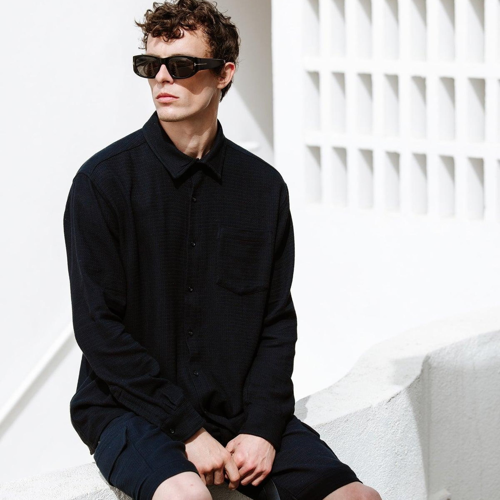 İKİKIZ Erkek Siyah Gömlek Erkek Siyah