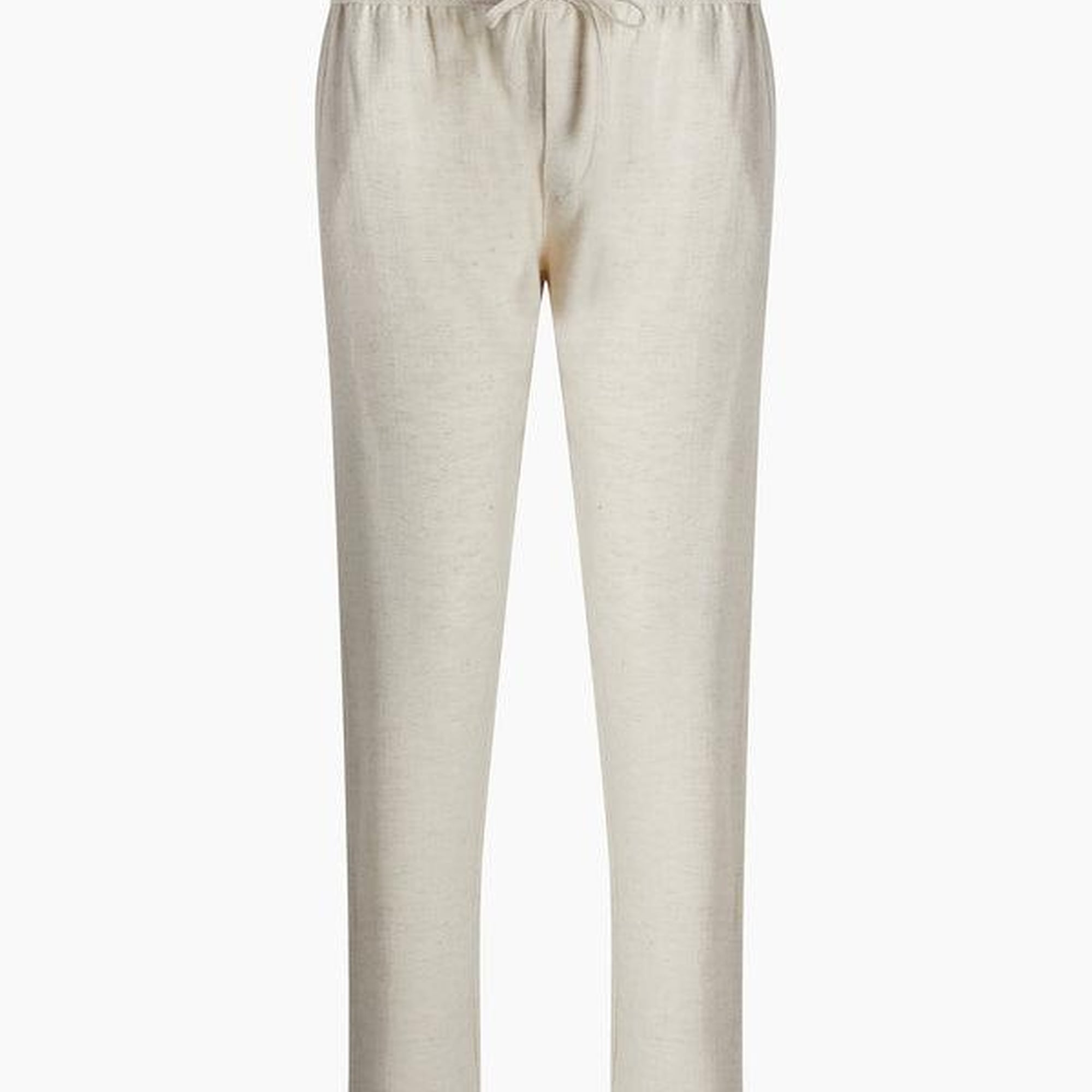 İKİKIZ Keten Naturel Straight Pantolon Erkek Naturel