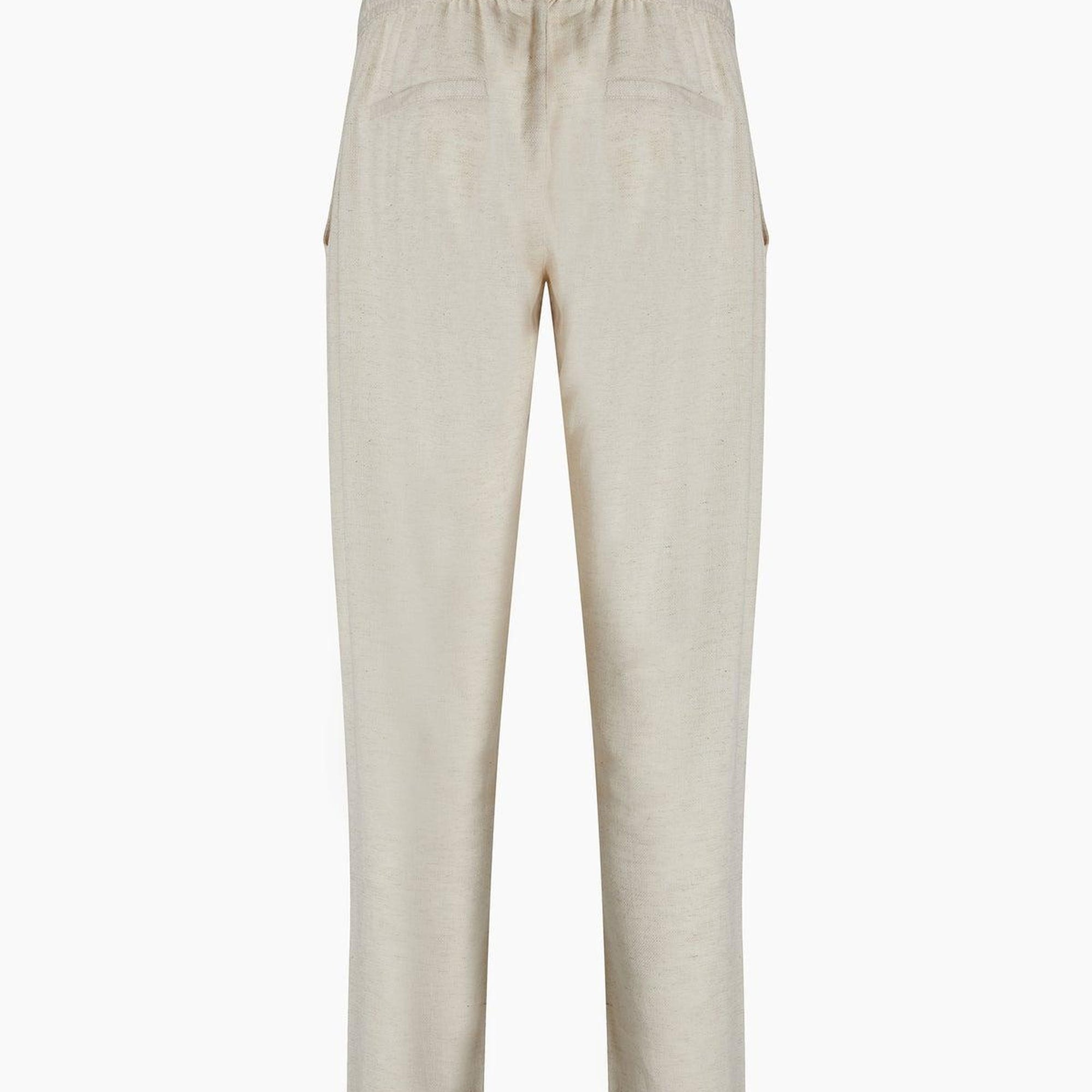 İKİKIZ Keten Naturel Straight Pantolon Erkek Naturel