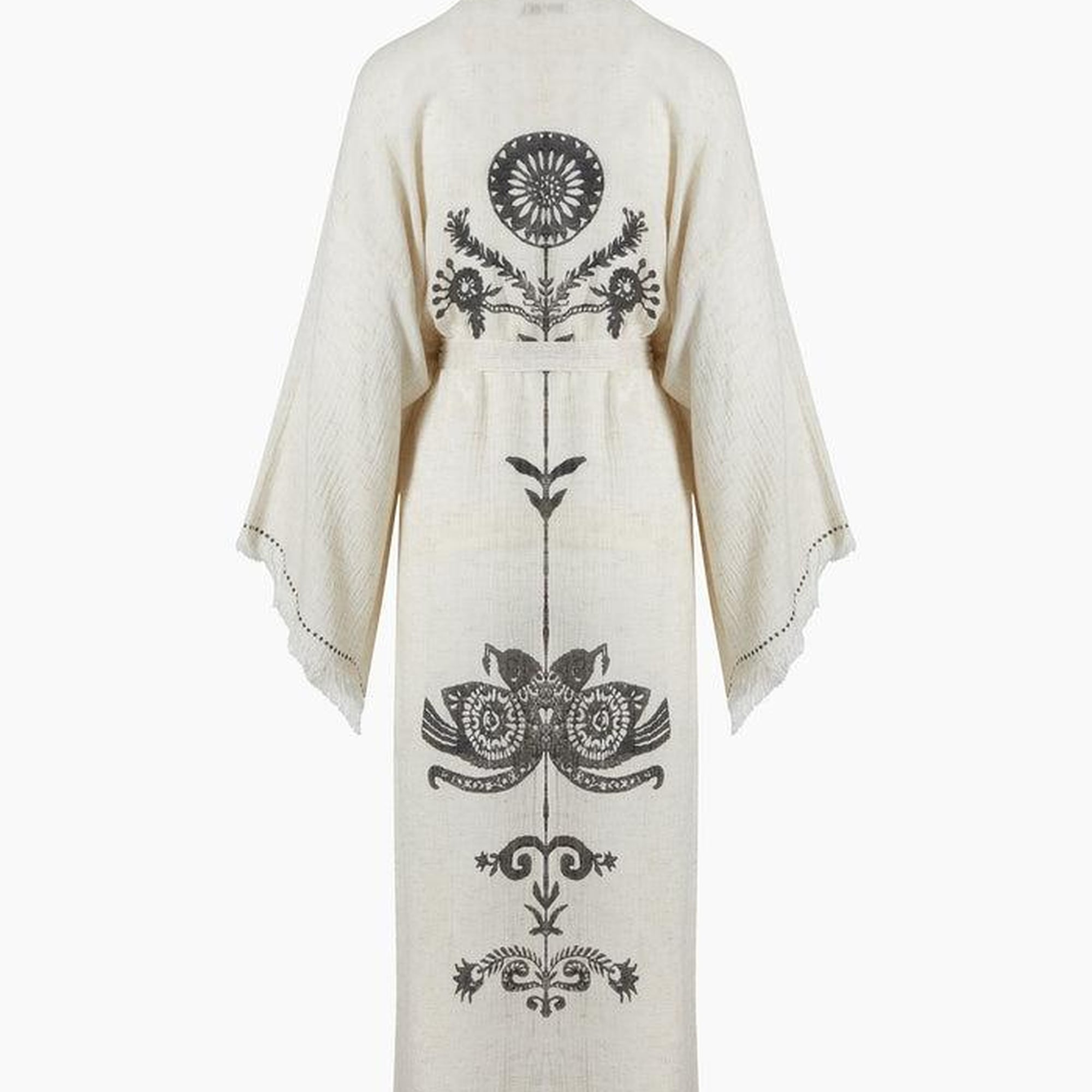 İKİKIZ Kenevir Kimono Kadın Naturel