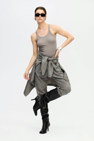  İKİKIZ Oversize Ceket Kadın Gri