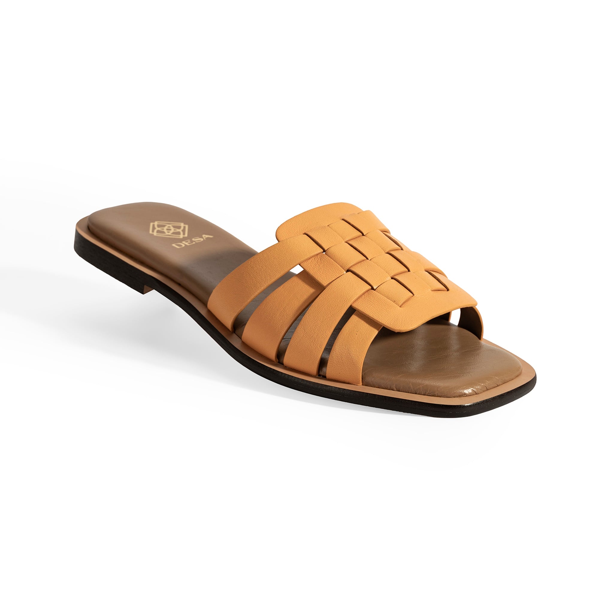 Kadın Turuncu Deri Terlik