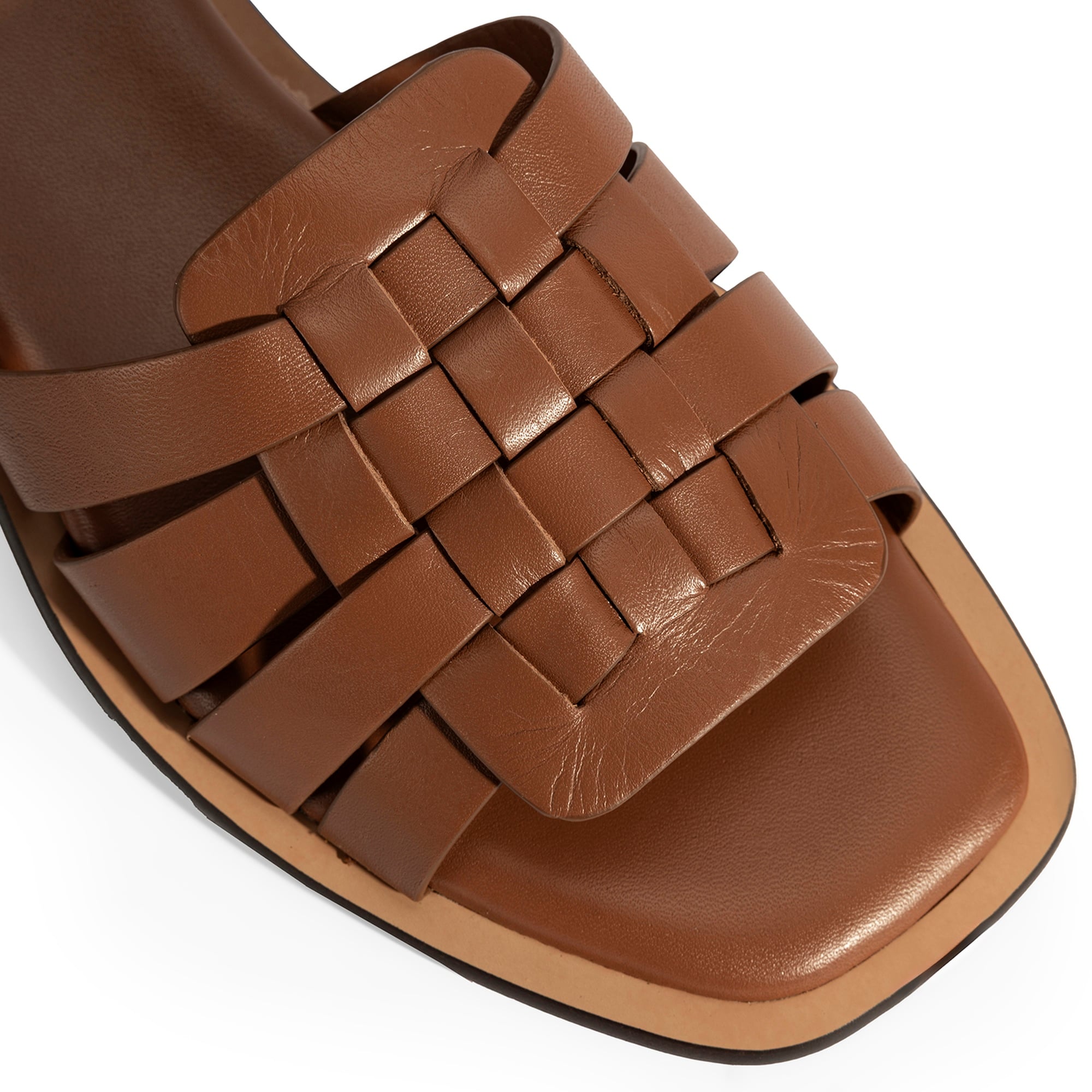 Kadın Taba Deri Terlik