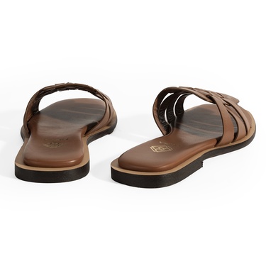  Kadın Taba Deri Terlik