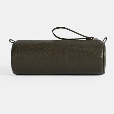  Yeşil Deri Kalemlik/Tıraş/Makyaj Çantası