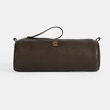  Kahve Deri Kalemlik/Tıraş/Makyaj Çantası