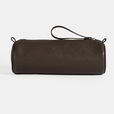  Kahve Deri Kalemlik/Tıraş/Makyaj Çantası