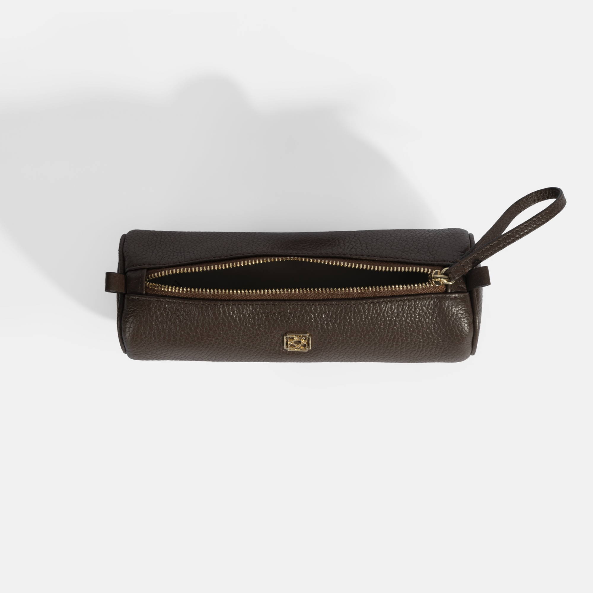 Kahve Deri Kalemlik/Tıraş/Makyaj Çantası