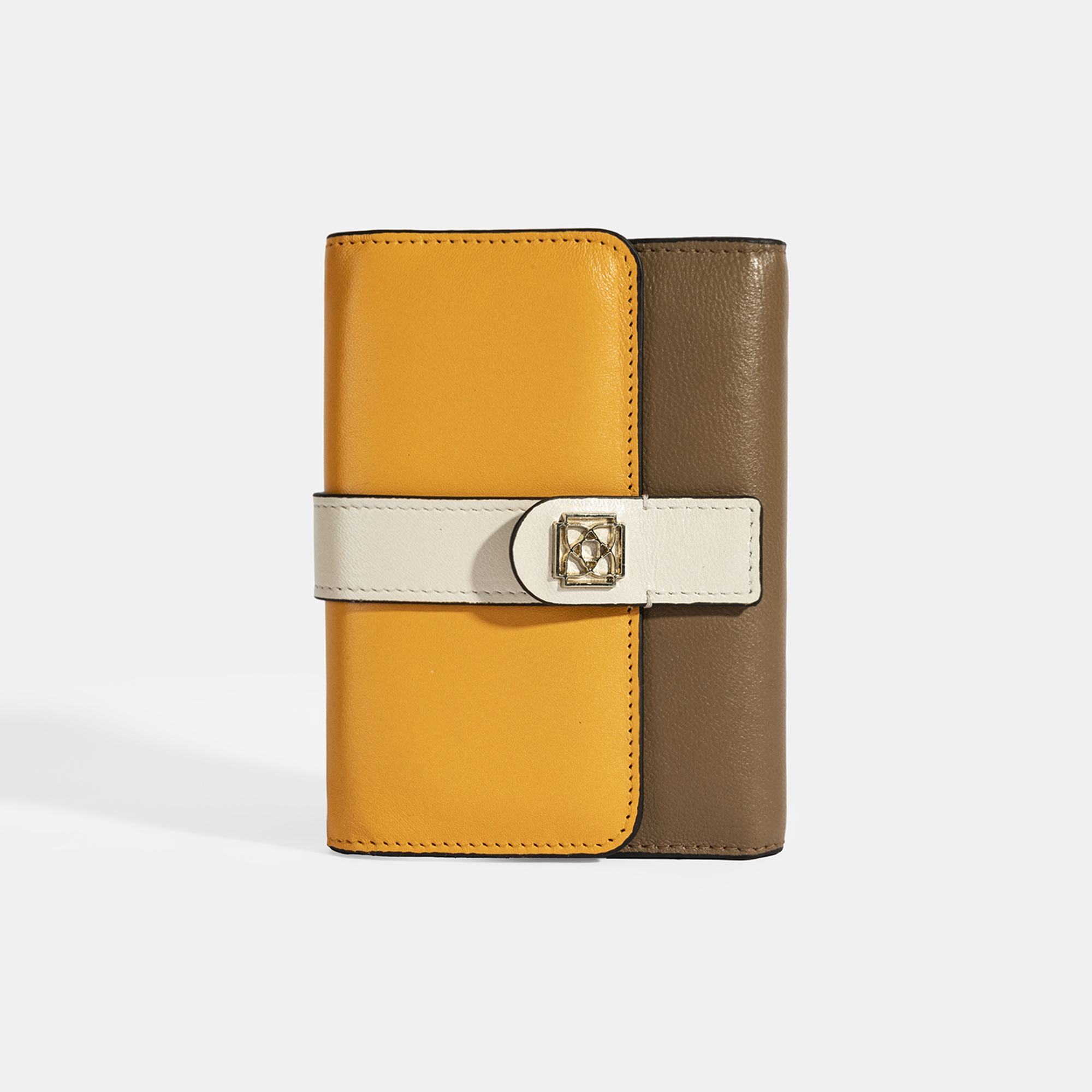 Kadın Turuncu / Kahve Deri Cüzdan