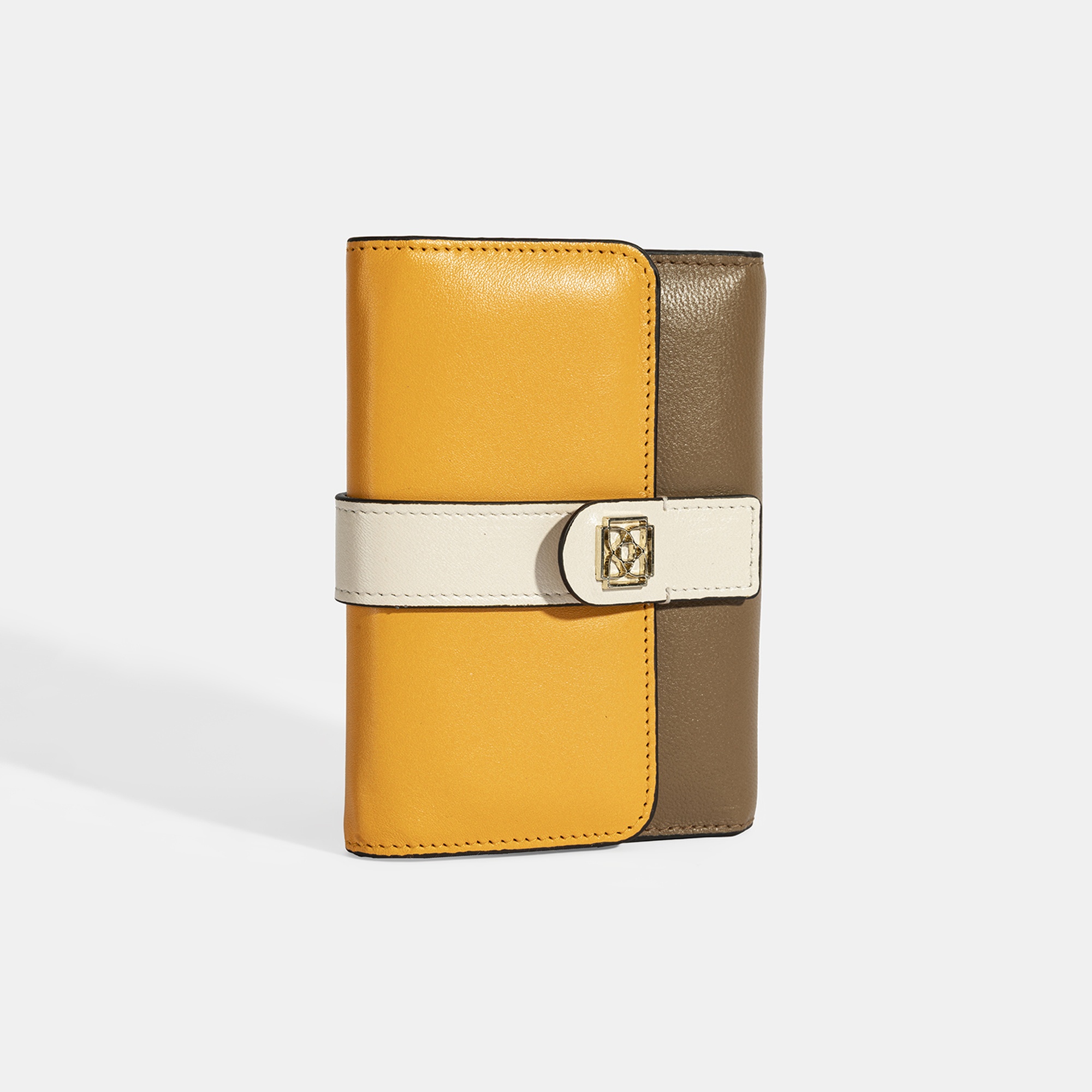 Kadın Turuncu / Kahve Deri Cüzdan