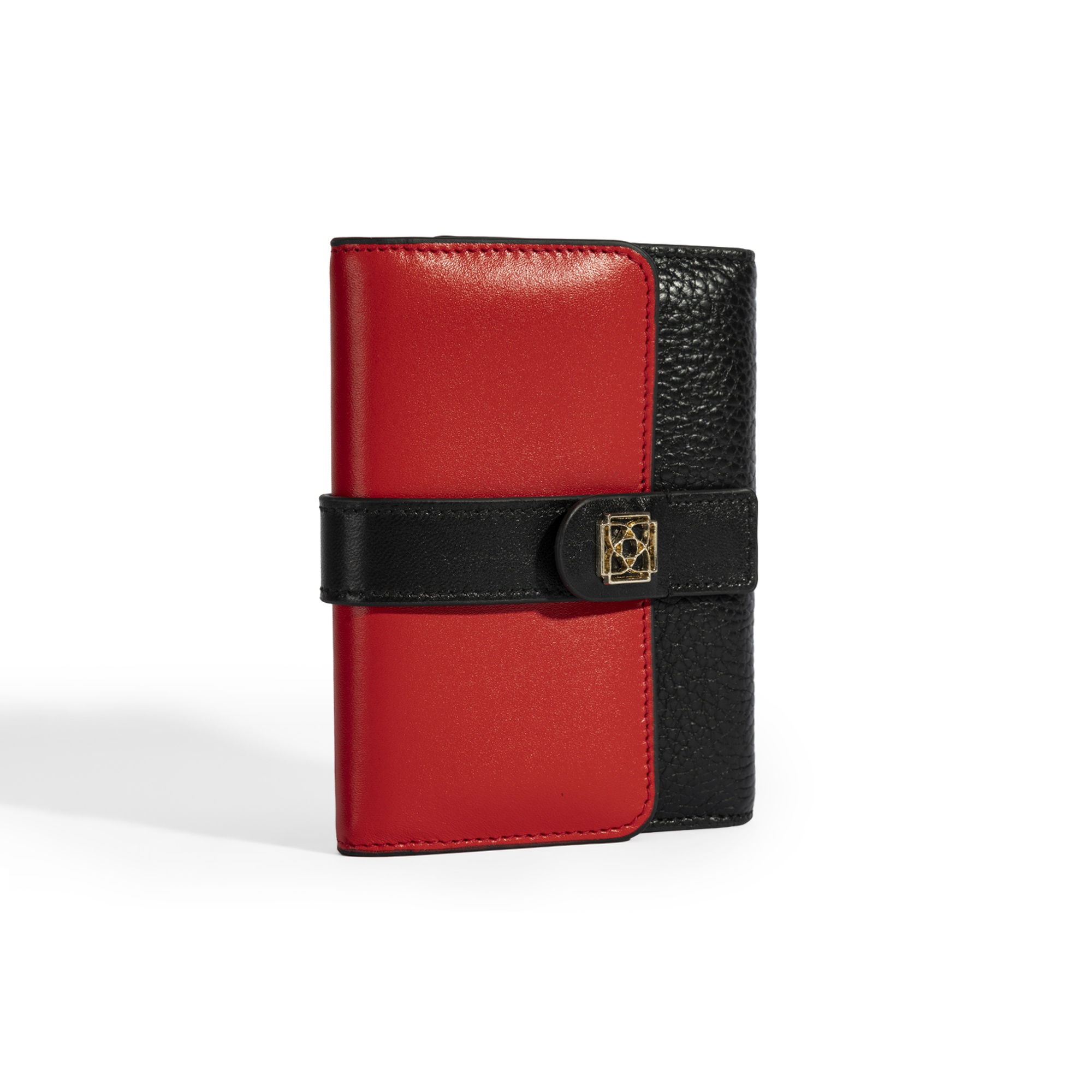 Kadın Kırmızı / Siyah Deri Cüzdan