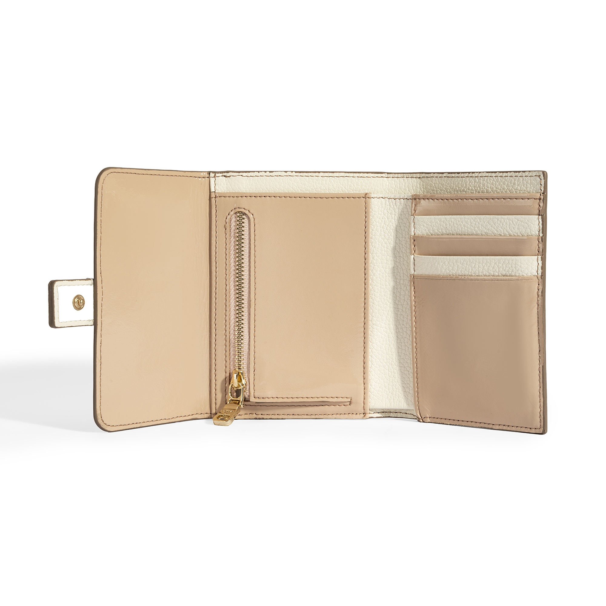 Kadın Mavi / Bej Deri Cüzdan