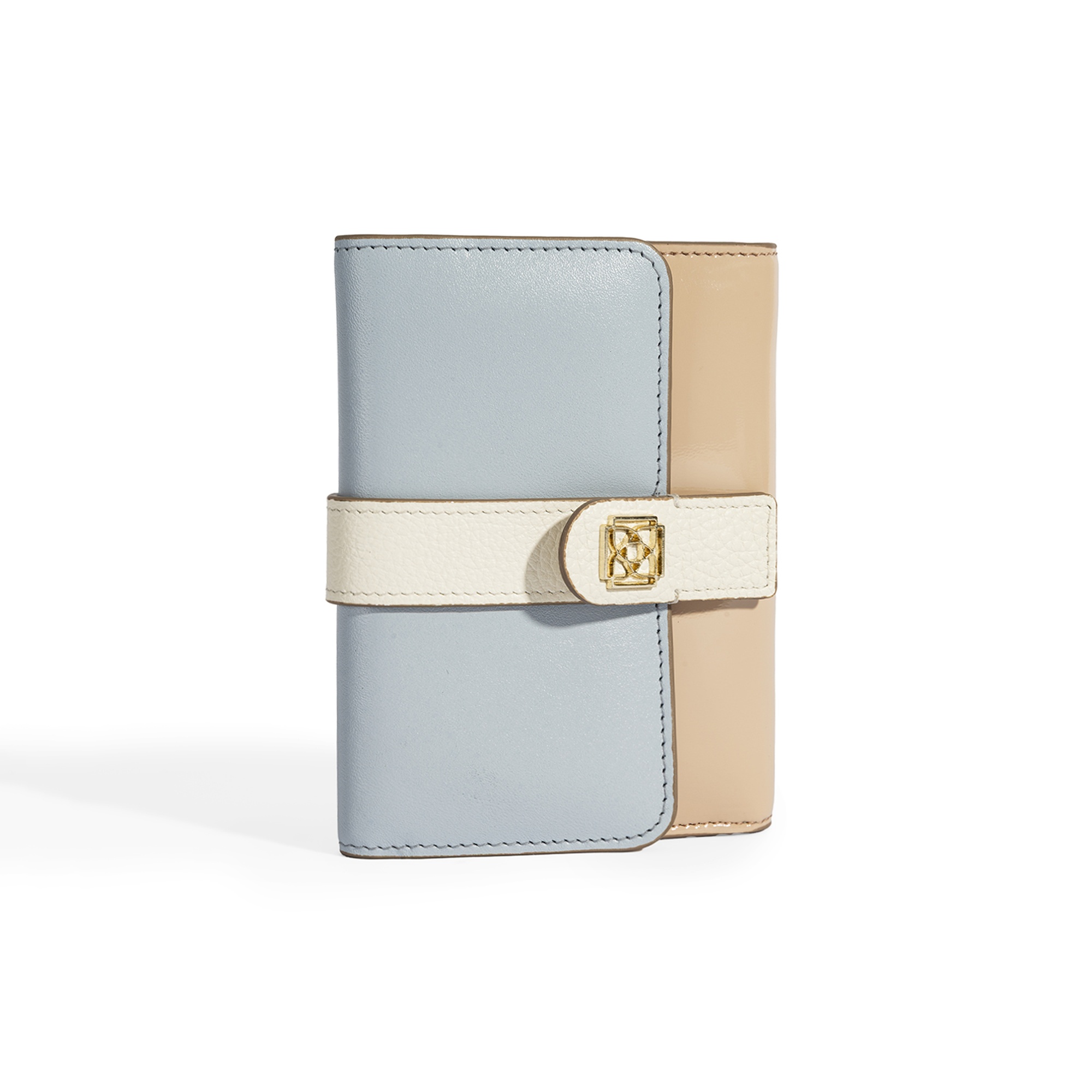 Kadın Mavi / Bej Deri Cüzdan