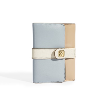  Kadın Mavi / Bej Deri Cüzdan