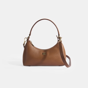  Kadın Taba Omuz Askılı Mini Deri El Çantası