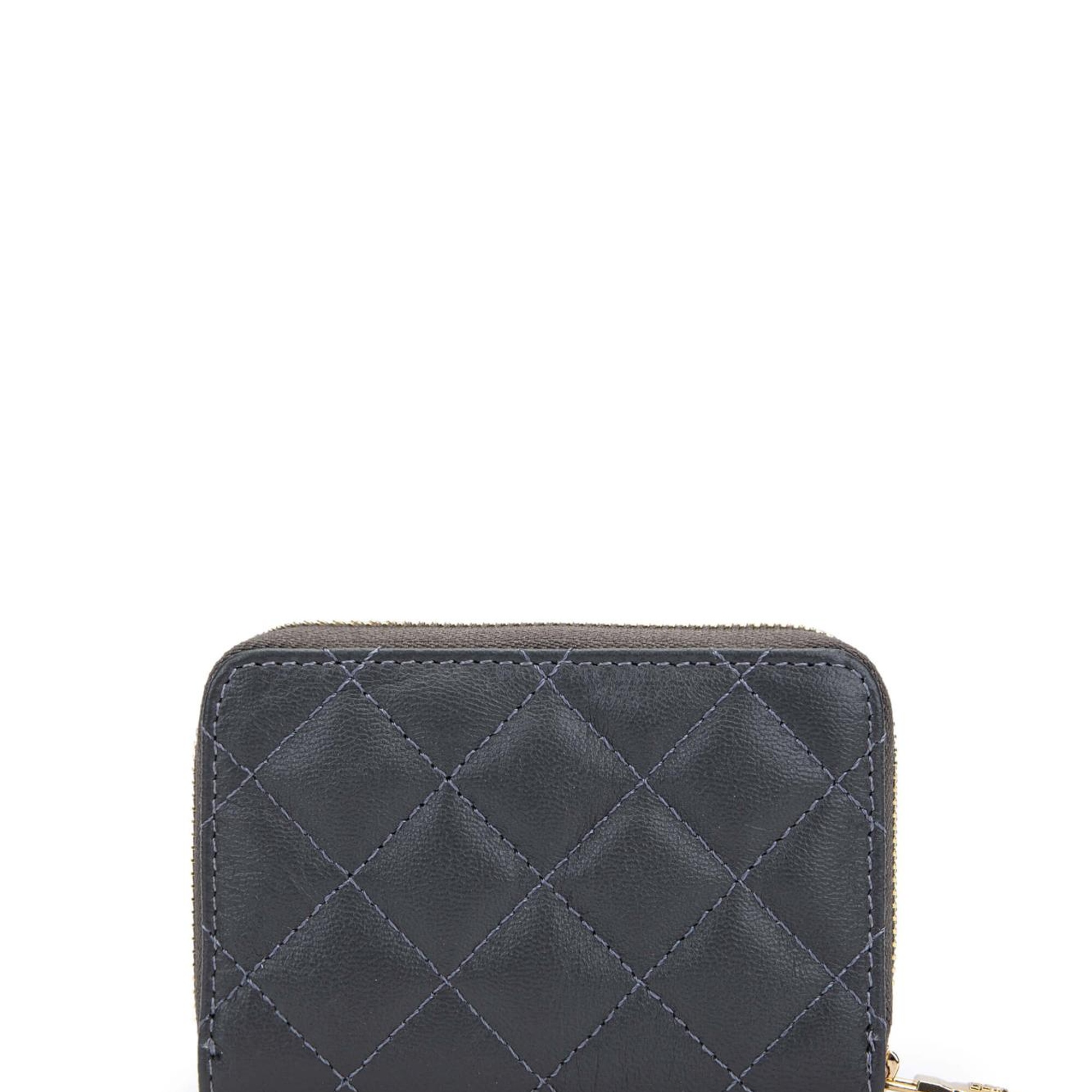 Tamer Tanca Unisex Hakiki Deri Gri Cüzdan Cuzdan