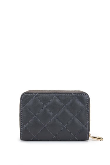  Tamer Tanca Unisex Hakiki Deri Gri Cüzdan Cuzdan