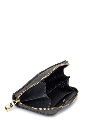  Tamer Tanca Unisex Hakiki Deri Gri Cüzdan Cuzdan