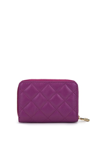  Tamer Tanca Unisex Hakiki Deri Mor Cüzdan Cuzdan