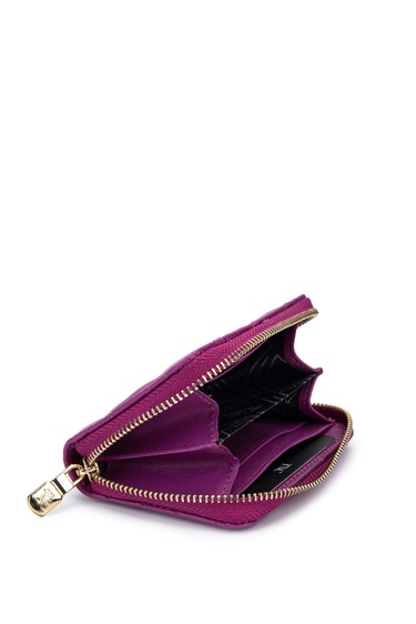  Tamer Tanca Unisex Hakiki Deri Mor Cüzdan Cuzdan