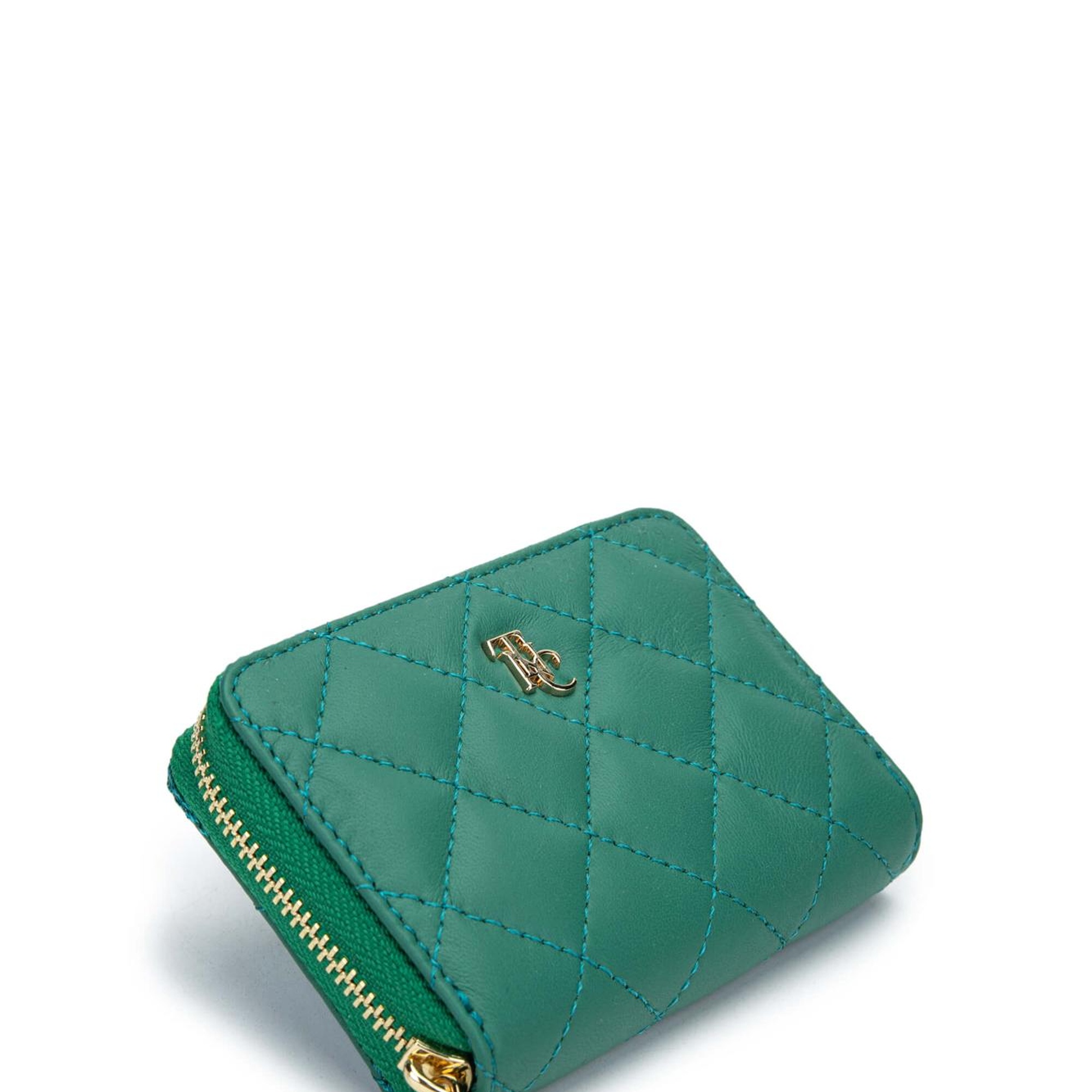 Tamer Tanca Unisex Hakiki Deri Çimen Yeşil Cüzdan