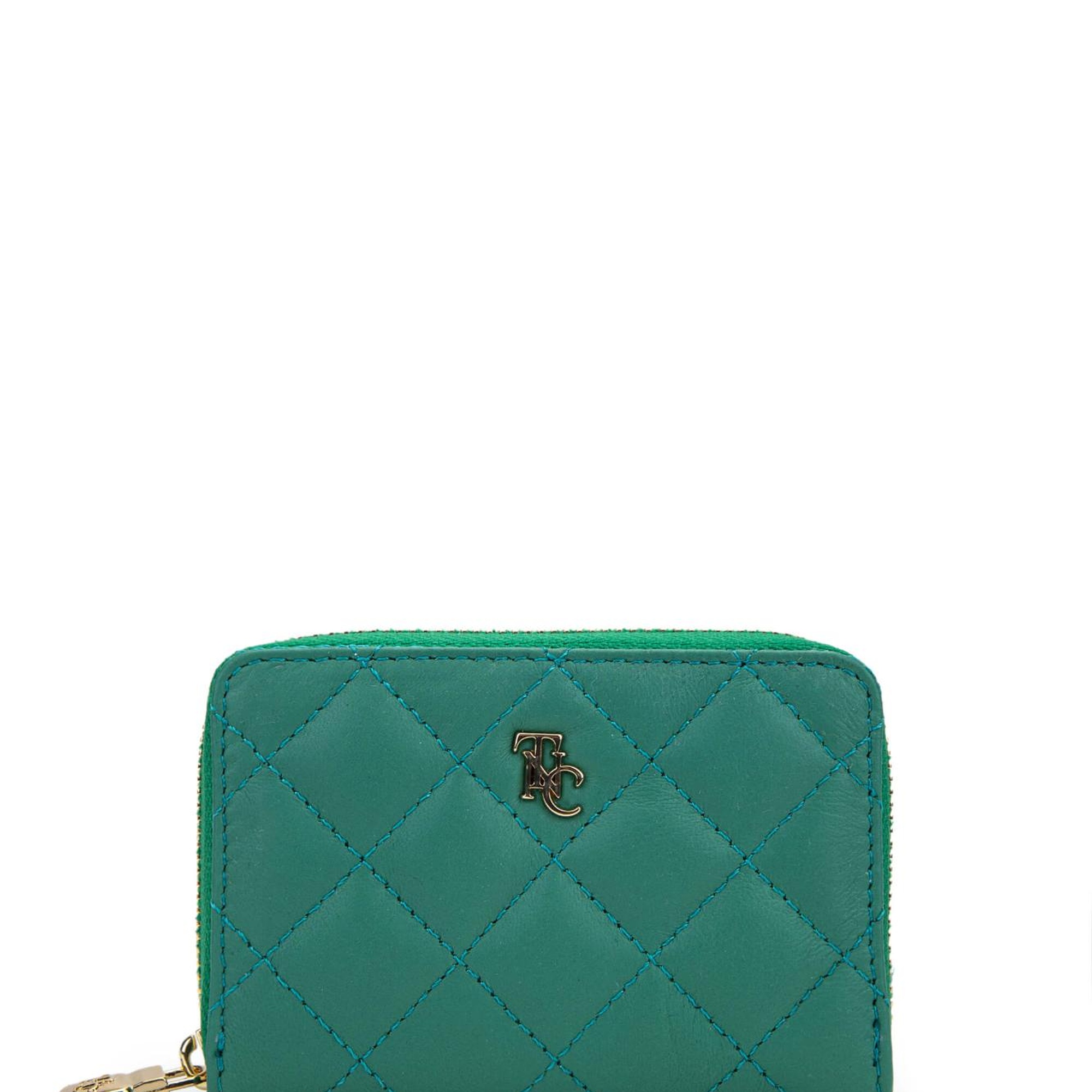 Tamer Tanca Unisex Hakiki Deri Çimen Yeşil Cüzdan